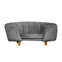 Poltrona Cama Caminha Pet Laddi Veludo Cinza Dvinn Cinza