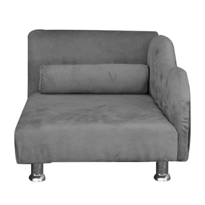 Cama Caminha Diva Pet Veludo Strass Cinza Dvinn Cinza