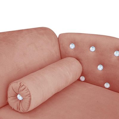 Cama Caminha Diva Pet Veludo Strass Rose Claro Dvinn Rose Claro