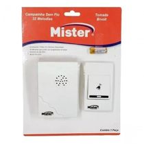 Campainha Sem Fio 32 Melodias Bivolt - Mister