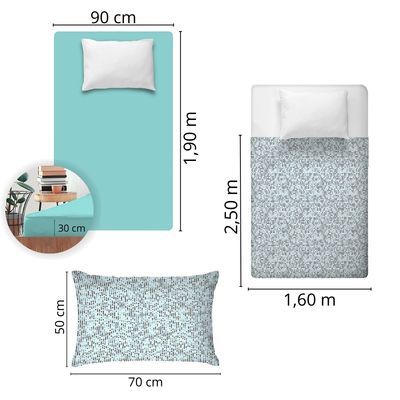 Jogo de Cama Solteiro 200 Fios Fiori - Anthoni I (7406)