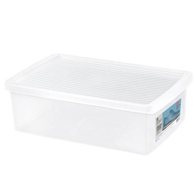 Caixa de Sapato Transparente Empilhável Grande Ordene Organizadora 38 a 46 Plástico