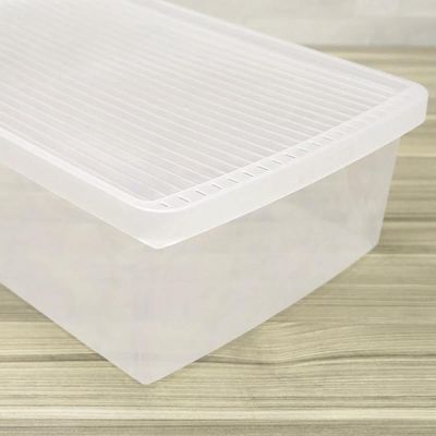 Caixa de Sapato Transparente Empilhável Grande Ordene Organizadora 38 a 46 Plástico