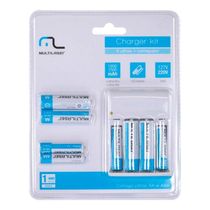 Carregador De Pilhas Com 4 Pilhas Aa 2500 Mha E 4 Pilhas...