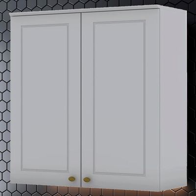 Armario Aereo 2 Portas Mdf 80 Cm Americana C356 Cinza Henn