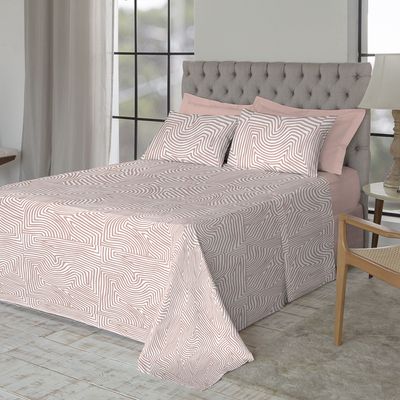 Jogo de Cama King Size 130 Fios Fiori - Abel (7674)