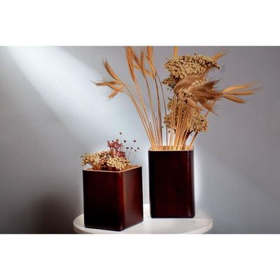 Vaso Em Madeira Ecológica Multiuso Cachepot Flor Simply Home