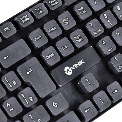 Teclado Usb Dynamic Chocolate Abnt2 Cabo 1.8m Preto - Vinik