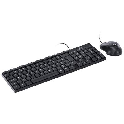 Kit Teclado E Mouse Usb Corp - Mouse 1200dpi - Cabo 1.8m -