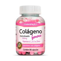 Colágeno Femme Maxinutri Vitaminas A-c-d-e Zinco 90 Cápsulas