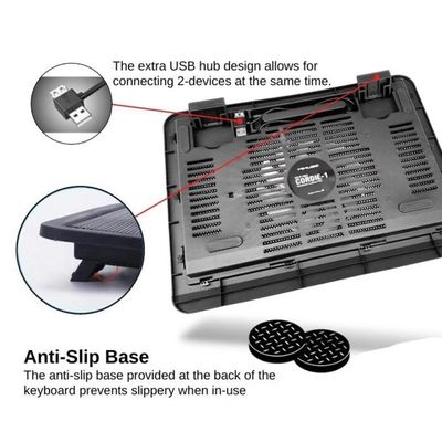 Suporte De Notebook Ventoinha Ultra Silenciosa Usb Ajustável