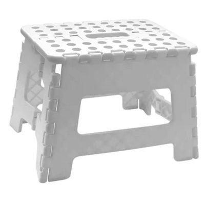Banqueta Multiuso Retrátil Branca Suporta 150kg
