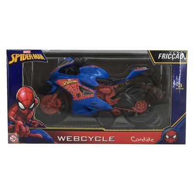 Veiculo Moto Fricção do Homem Aranha - Webcycle