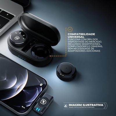 Lapela Magnética Sem Fio Com Redução De Ruído -armor-gshield