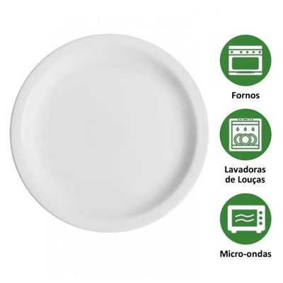 Kit 18 Pratos De Mesa Porcelana Iguaçu almoço jantar Germer