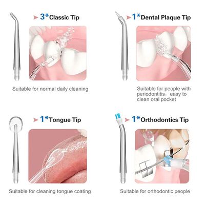 Aparelho Higiene Dental Bucal Jato DÁgua Irrigador Portátil | Limpeza Profunda e Saúde para Seu Sorriso