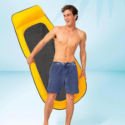 Boia Colchão Inflável Rede Refrescante Las Vegas Intex Laranja