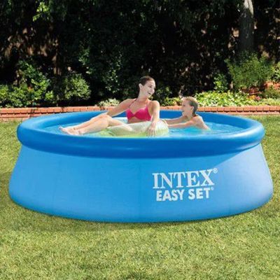 Piscina Inflável Easy Set 1.942 Litros Com Bomba + Filtro 110v Intex