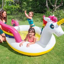 Piscina Inflável Spray Unicórnio Místico Infantil 151 Litros Intex