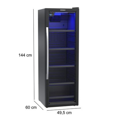Cervejeira Venax 209L Blue Light Preto 220v