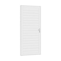 Porta De Aço Lambri Light 81x215 R50 Abertura Esquerda Branco