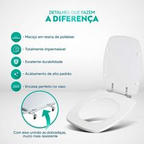 Assento Sanitário Decorado Stylus Pêssego 73 Para Vaso Celite