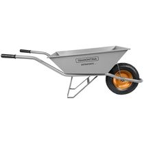 Carrinho De Mão Com Caçamba Metálica Cinza 65l - Tramontina