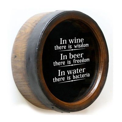 Quadro Decorativo Porta Rolhas Redondo In Wine Wisdom