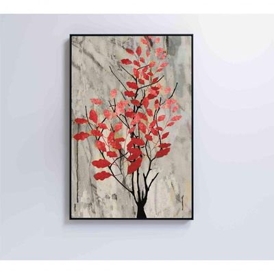 Quadro Pintura óleo Folhas No Outono Medidas 60x90 Cm Impressão Adesivo Fotográfico