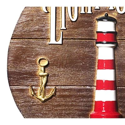Placa Decorativa De Parede Em Resina - Light House
