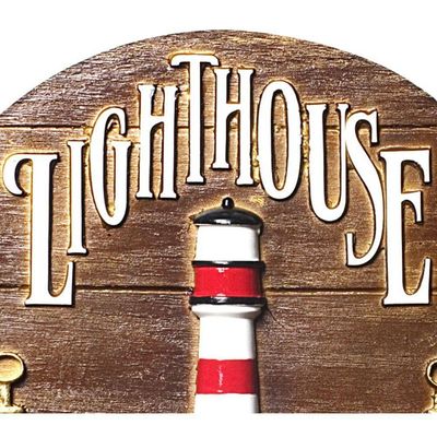 Placa Decorativa De Parede Em Resina - Light House