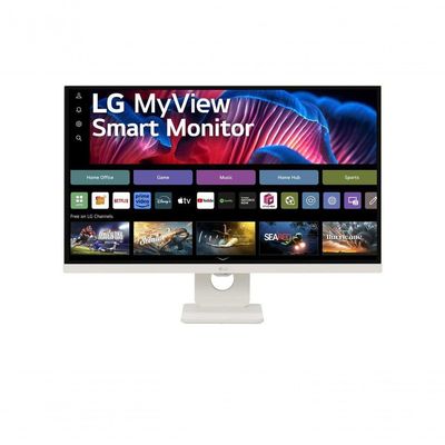 Monitor LG Myview Smart 27SR73U-W Tela IPS 4K 27" WebOs ThinQ Home Air Play Screen Share Bluetooth
