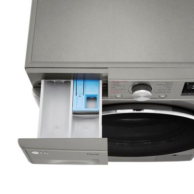 Lava e Seca Smart LG VC2 14kg Inox Look Com Inteligência Artificial AI DD CV9014PC2 110V