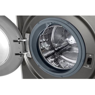 Lava e Seca Smart LG VC2 14kg Inox Look Com Inteligência Artificial AI DD CV9014PC2A 220V
