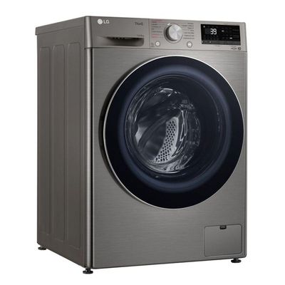 Lava e Seca Smart LG VC2 14kg Inox Look Com Inteligência Artificial AI DD CV9014PC2A 220V