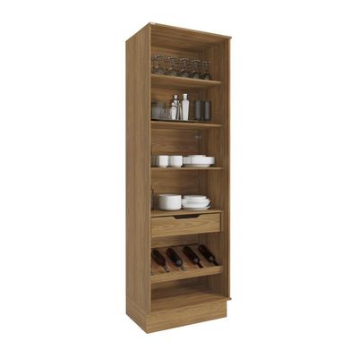Cristaleira Celeste Kappesberg 100% Mdf 2 Portas 1 Gaveta