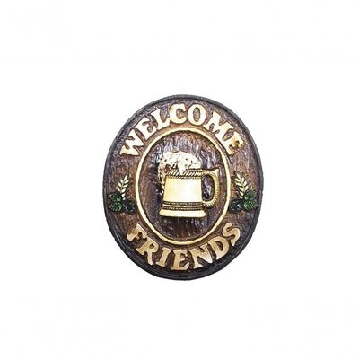 Placa Decorativa - Welcome Friends Chopp