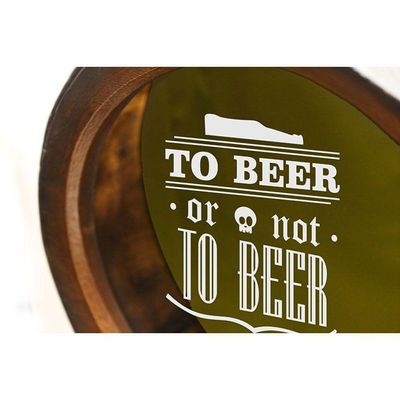 Quadro Decorativo Porta Rolhas Redondo To Beer Or Not