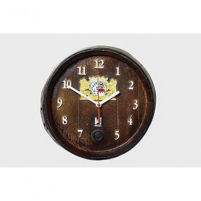 Relógio Barril Decorativo Pequeno - Brasão Horário
