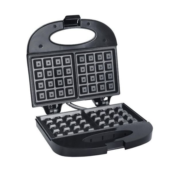 Máquina De Waffle Grill 110v Antiaderente 750w Liége Preta