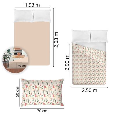 Jogo de Cama King Size 130 Fios Fiori - Rebeca (7629)