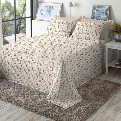 Jogo de Cama King Size 130 Fios Fiori - Rebeca (7629)