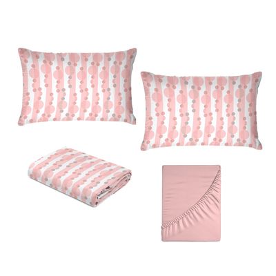 Jogo de Cama King Size 130 Fios Fiori - Alana (7672)