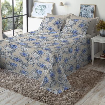 Jogo de Cama King Size 130 Fios Fiori - Cecília (7428-3)