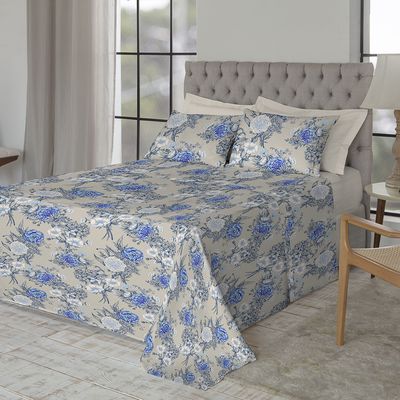 Jogo de Cama King Size 130 Fios Fiori - Cecília (7428-3)