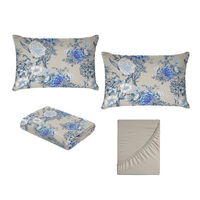 Jogo de Cama King Size 130 Fios Fiori - Cecília (7428-3)