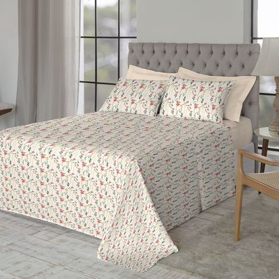 Jogo de Cama King Size 130 Fios Fiori - Rebeca (7629)