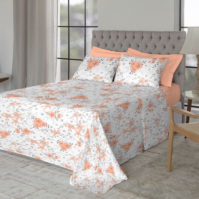 Jogo de Cama King Size 130 Fios Fiori - Vitória (7789)