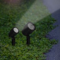 Espeto Para Jardim Taschibra Noir Led Mr11 3w Bivolt Preto 6500k Luz Branca 15100075