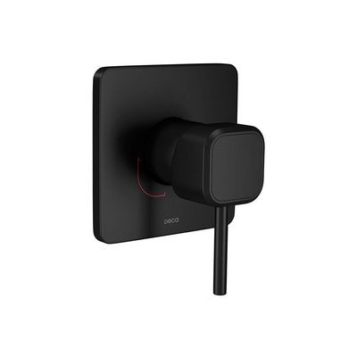 Acabamento Monocomando Para Chuveiro Deca You 4993.bl105.chu.mt Quadrado Black Matte